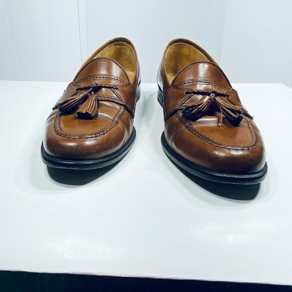 Johnston & Murphy  Cellini Tassel Brown Dress loafers Mens Size  9 1/2 M main image 11